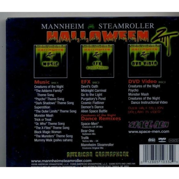 MANNHEIM STEAMROLLER HALLOWEEN - 3CDs/1DVD - Picture 3 of 3